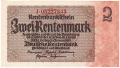 Germany 1 2 Rentenmark, 30. 1.1937